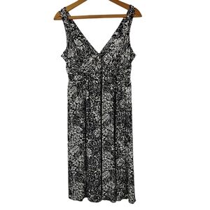 Daisy Fuentes Moda Black Floral Dress
